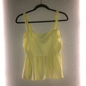 ASOS Yellow Plaid Crop Top